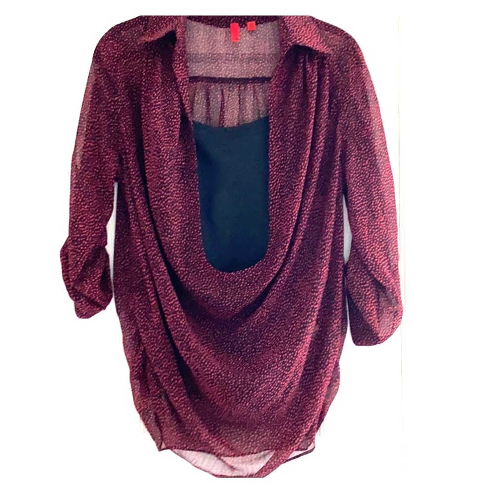 5/48 Two Piece Cowl Neck Blouse